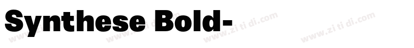 Synthese Bold字体转换
